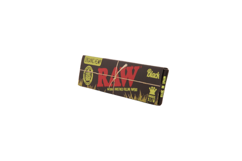 Raw Black Organic Hemp Papers - King Size Slim