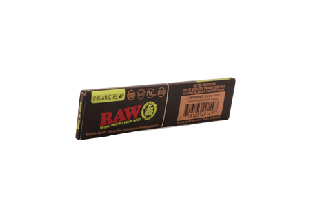 Raw Black Organic Hemp Papers - King Size Slim