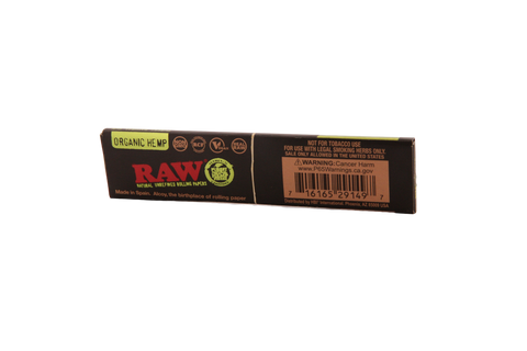 Raw Black Organic Hemp Papers - King Size Slim