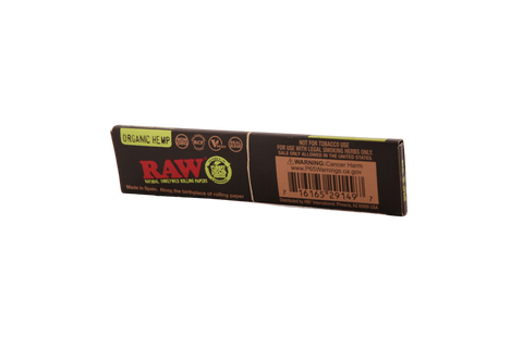 Raw Black Organic Hemp Papers - King Size Slim