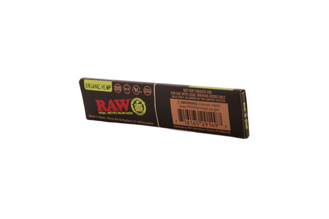 Raw Black Organic Hemp Papers - King Size Slim