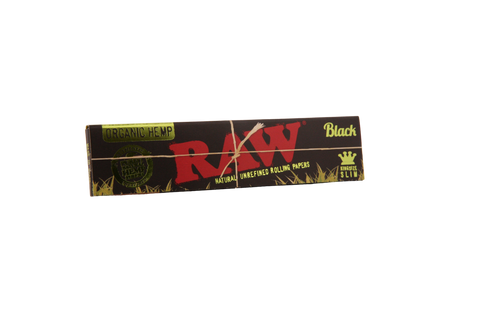 Raw Black Organic Hemp Papers - King Size Slim