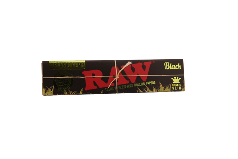 Raw Black Organic Hemp Papers - King Size Slim