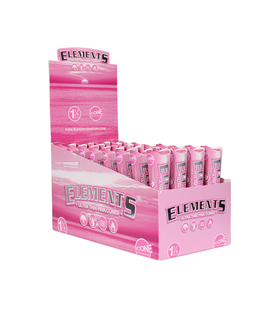 Elements Pink Cones 6pk- 1 1/4