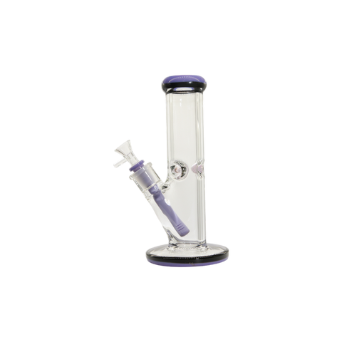 Two Tone Straight Tube Bong - 10"