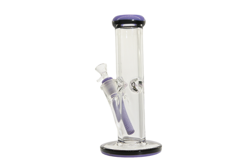 Two Tone Straight Tube Bong - 10"