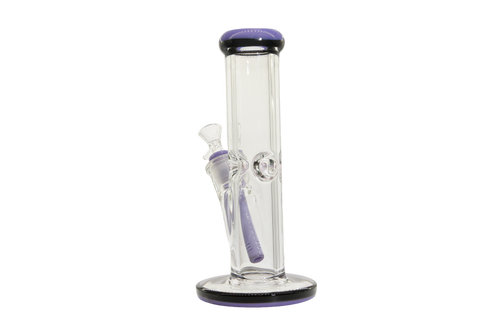 Two Tone Straight Tube Bong - 10"