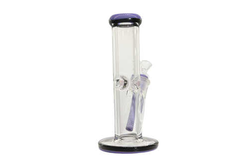 Two Tone Straight Tube Bong - 10"