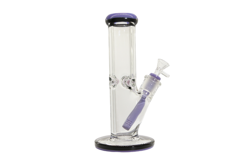 Two Tone Straight Tube Bong - 10"