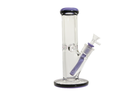 Two Tone Straight Tube Bong - 10"