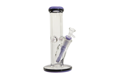 Two Tone Straight Tube Bong - 10"