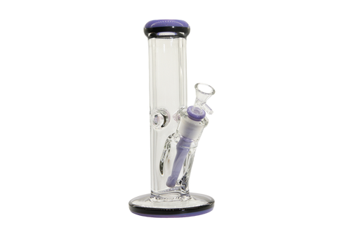 Two Tone Straight Tube Bong - 10"