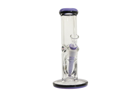 Two Tone Straight Tube Bong - 10"