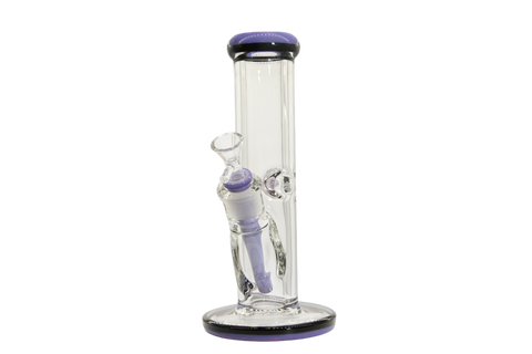 Two Tone Straight Tube Bong - 10"