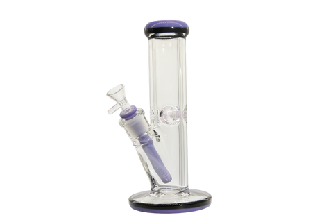 Two Tone Straight Tube Bong - 10"