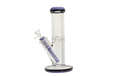 Two Tone Straight Tube Bong - 10"