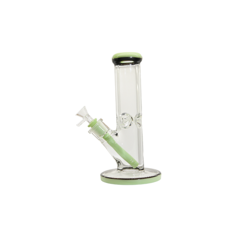 Two Tone Straight Tube Bong - 10"