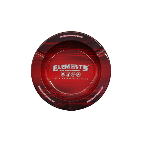 Elements Metal Ashtray with Magnet - Red