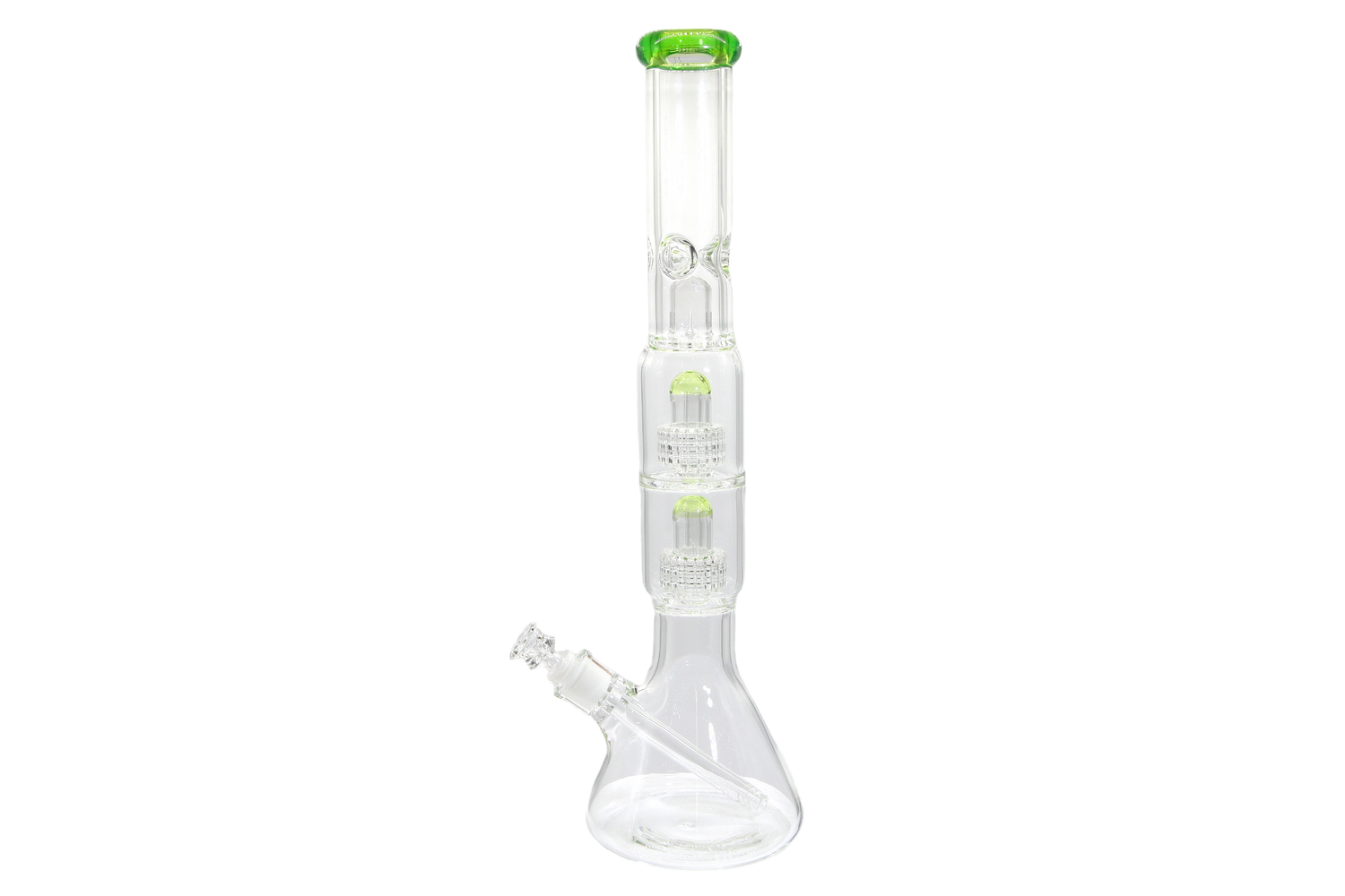 Double Matrix Beaker Bong - 18&quot;