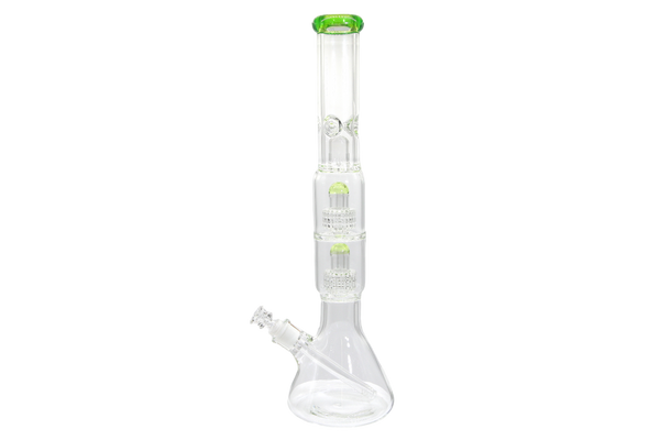 Double Matrix Beaker Bong - 18"