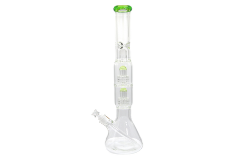 Double Matrix Beaker Bong - 18"