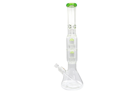 Double Matrix Beaker Bong - 18"