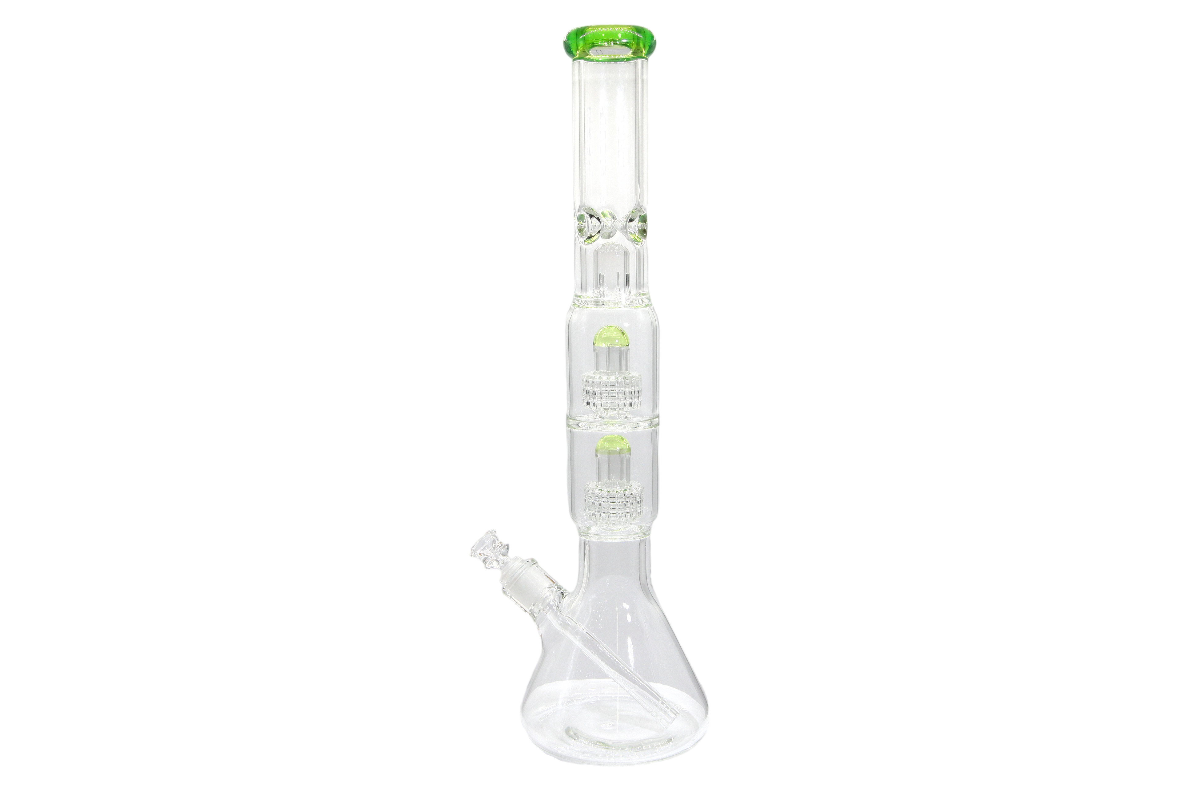 Double Matrix Beaker Bong - 18&quot;