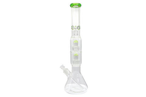 Double Matrix Beaker Bong - 18"