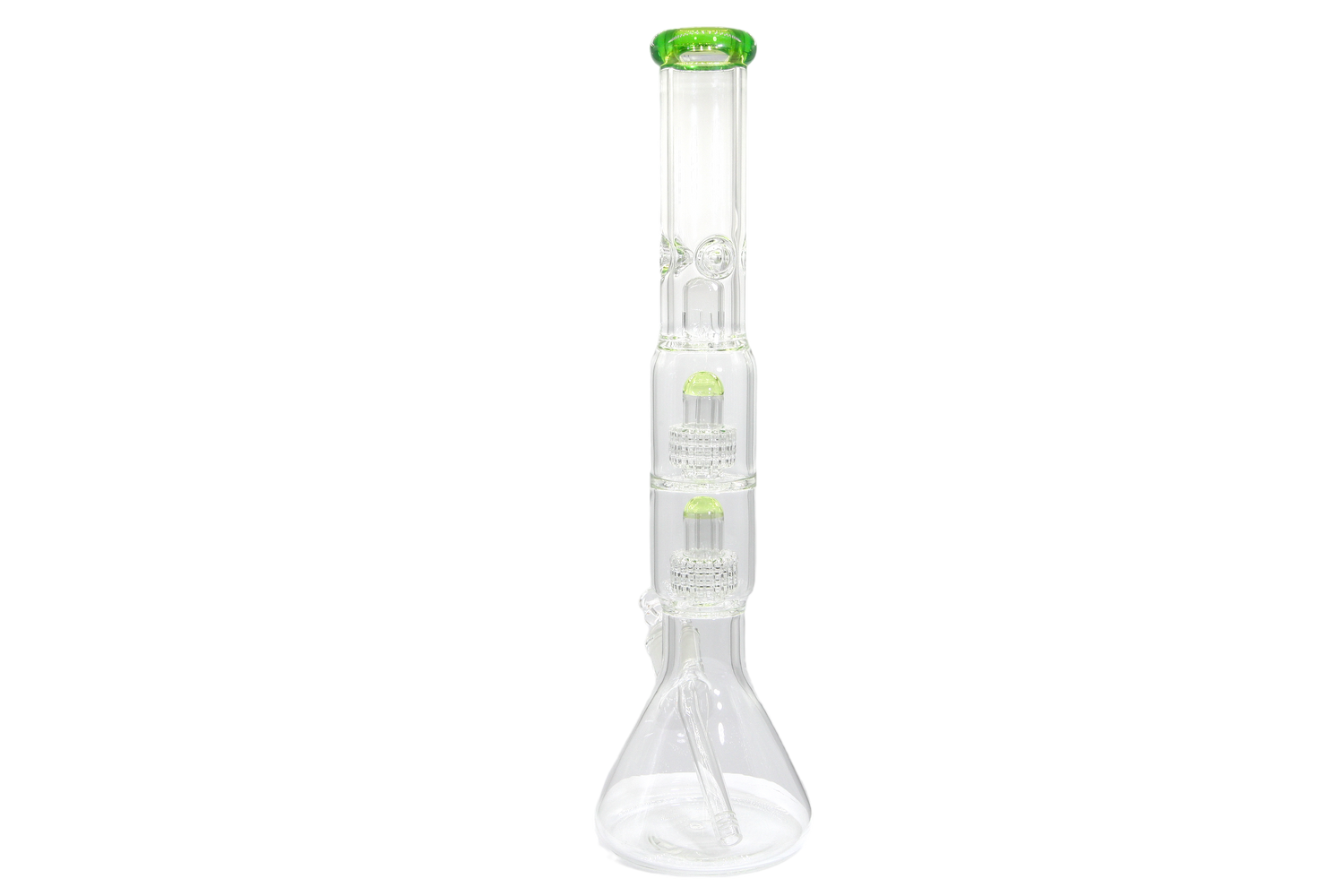 Double Matrix Beaker Bong - 18&quot;