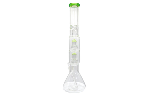 Double Matrix Beaker Bong - 18"