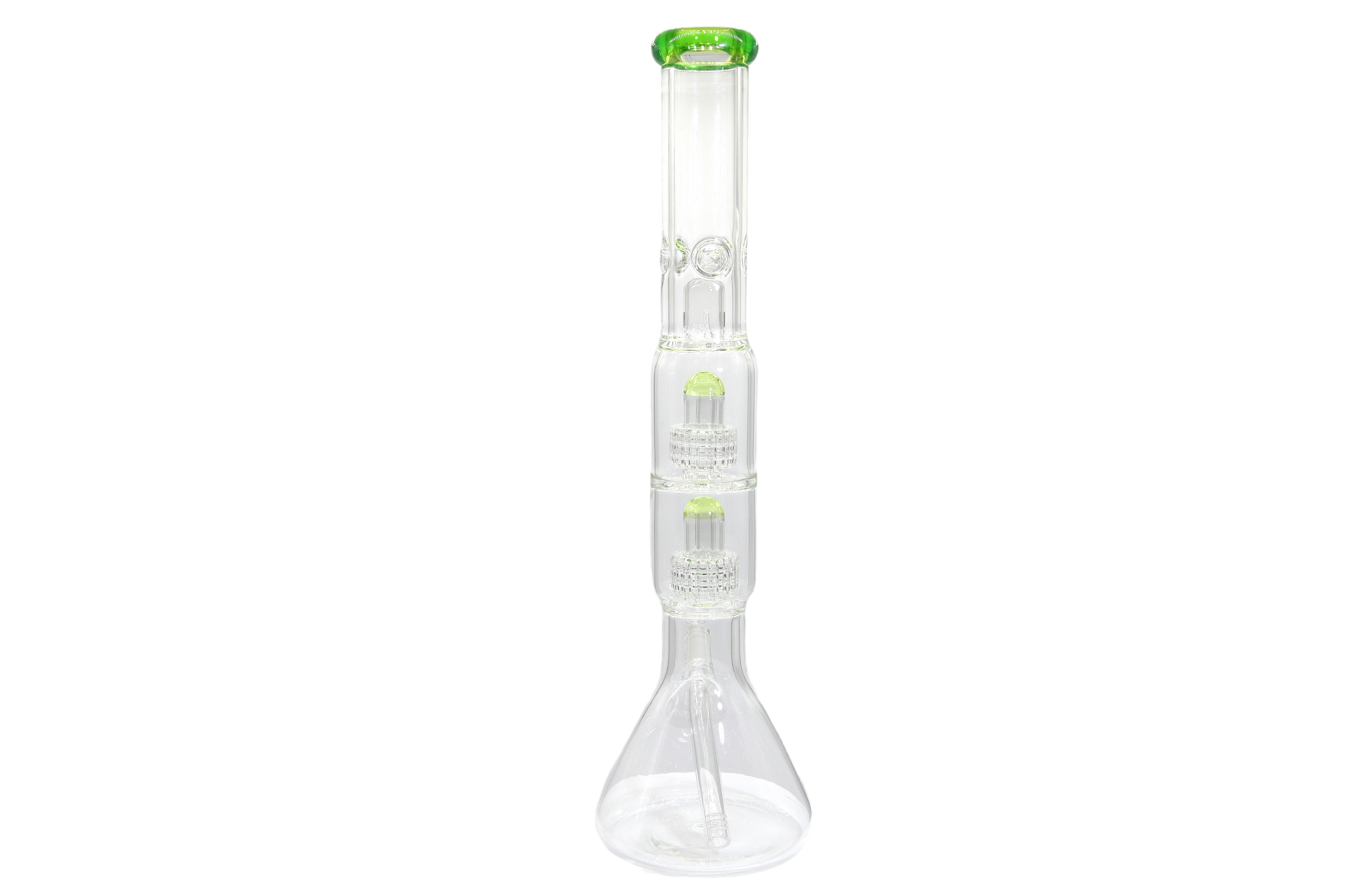 Double Matrix Beaker Bong - 18&quot;