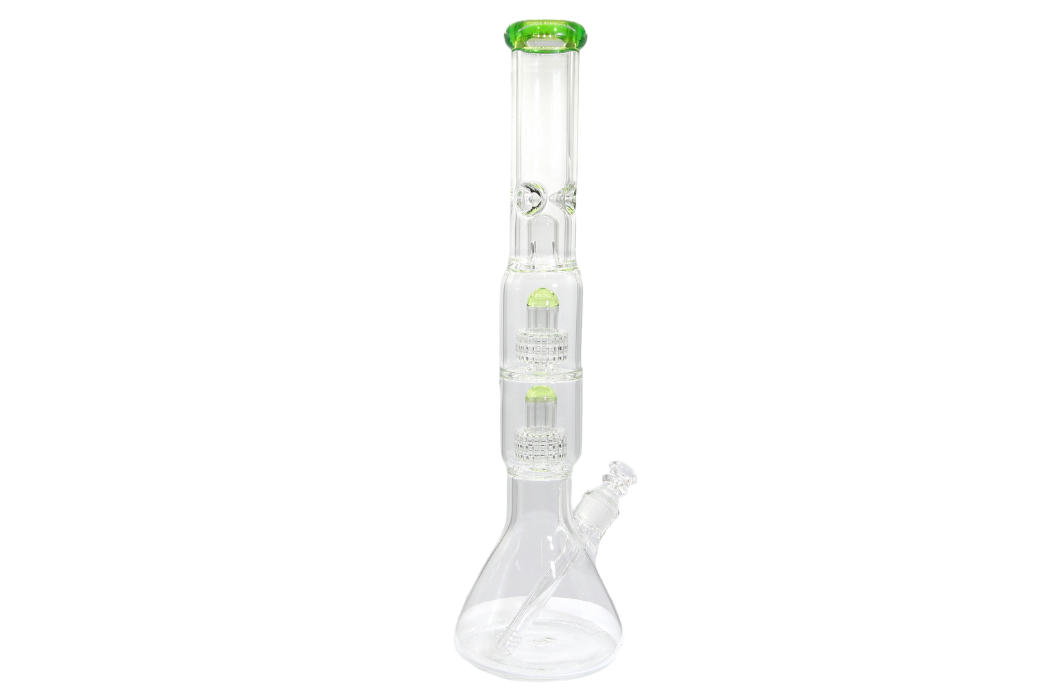 Double Matrix Beaker Bong - 18&quot;