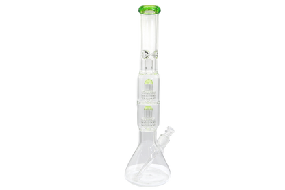 Double Matrix Beaker Bong - 18&quot;