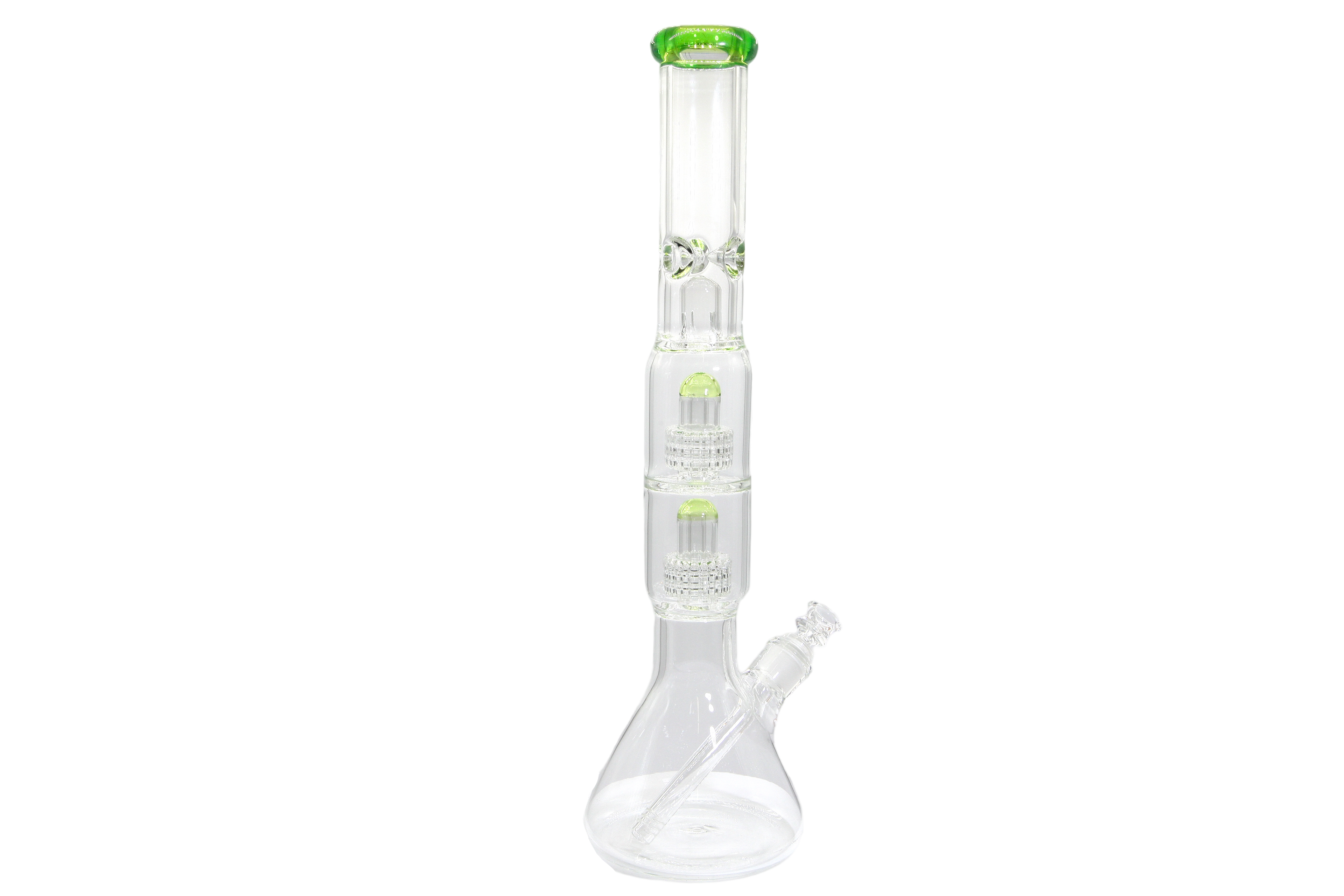 Double Matrix Beaker Bong - 18&quot;