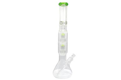 Double Matrix Beaker Bong - 18&quot;