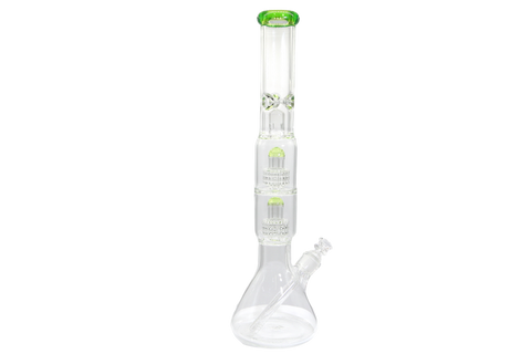 Double Matrix Beaker Bong - 18"