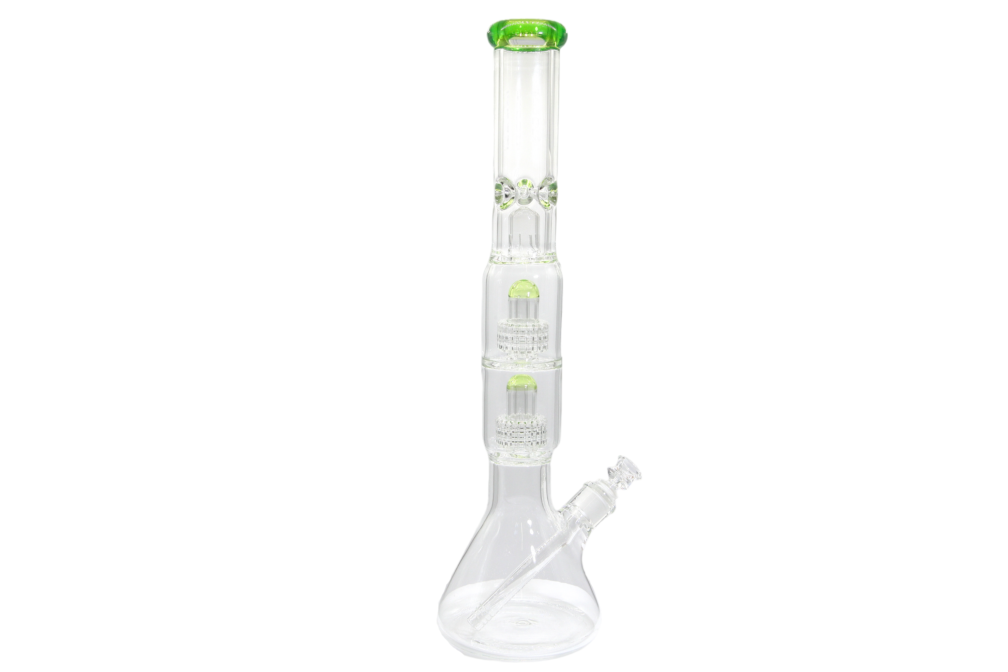 Double Matrix Beaker Bong - 18&quot;