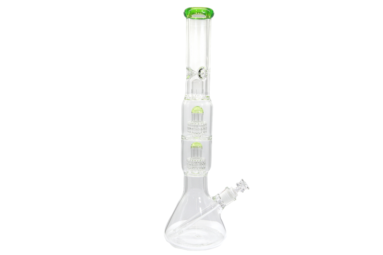 Double Matrix Beaker Bong - 18&quot;