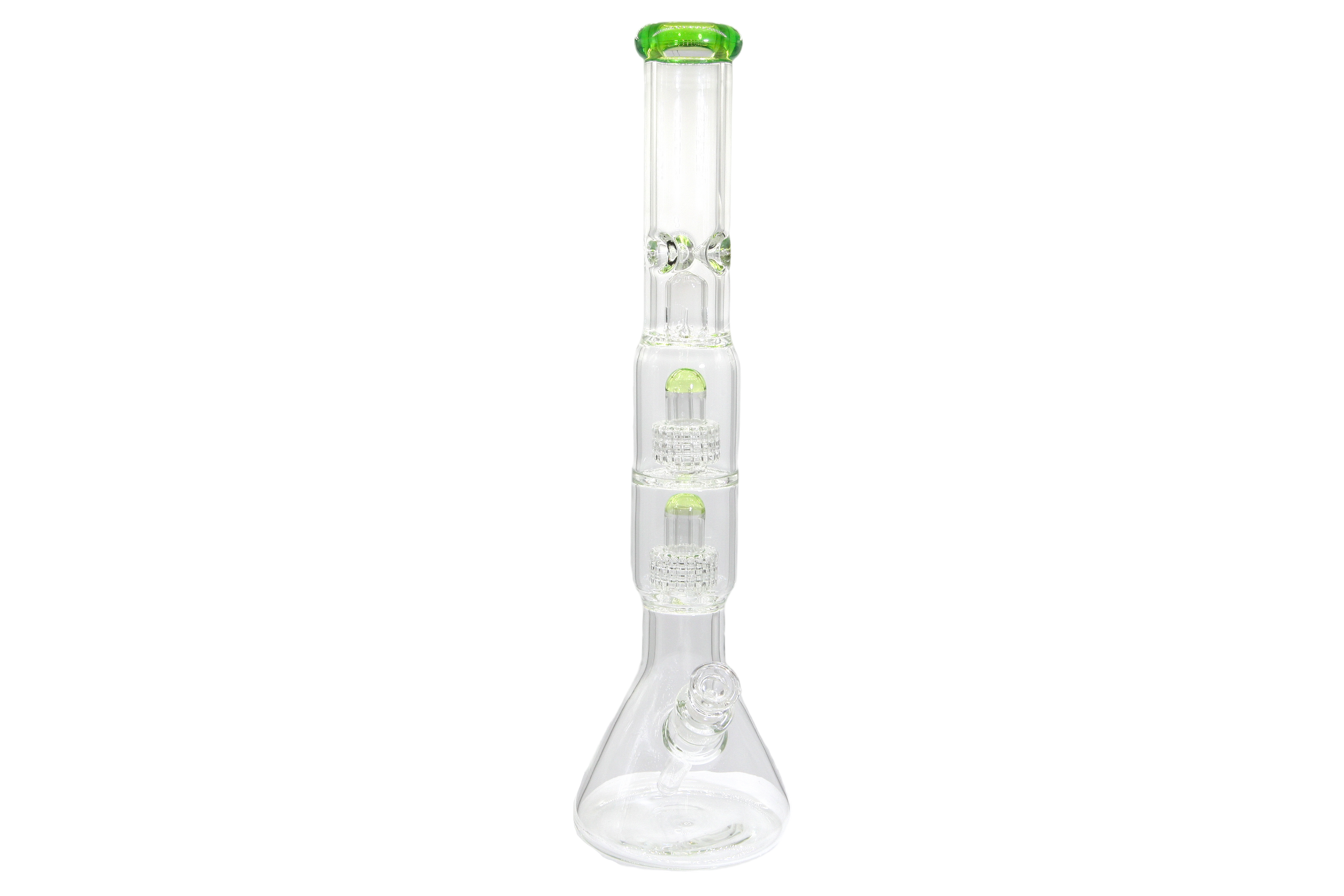 Double Matrix Beaker Bong - 18&quot;