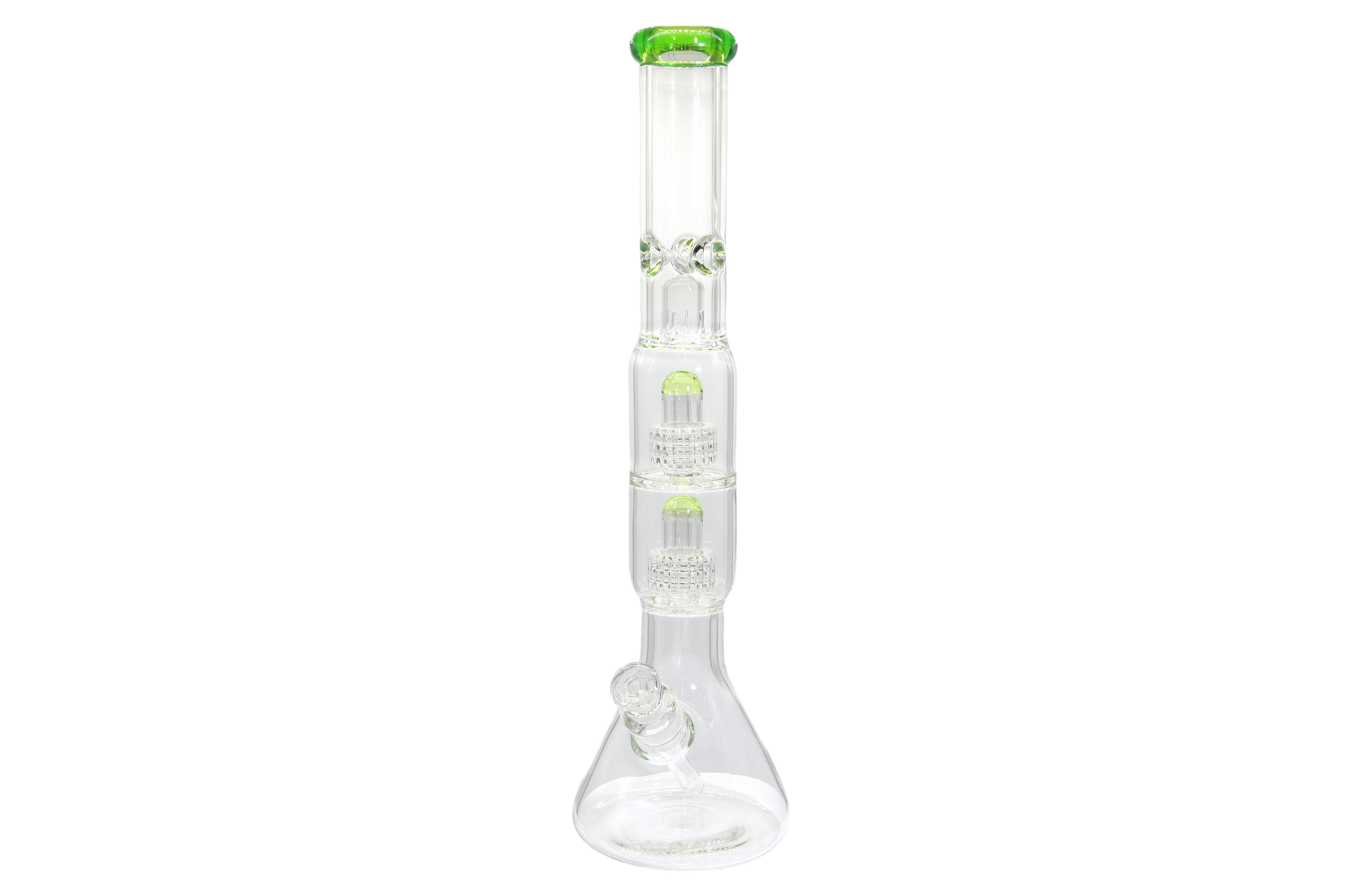 Double Matrix Beaker Bong - 18&quot;