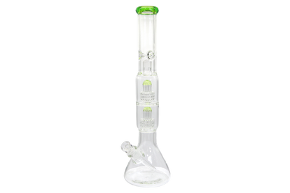 Double Matrix Beaker Bong - 18&quot;