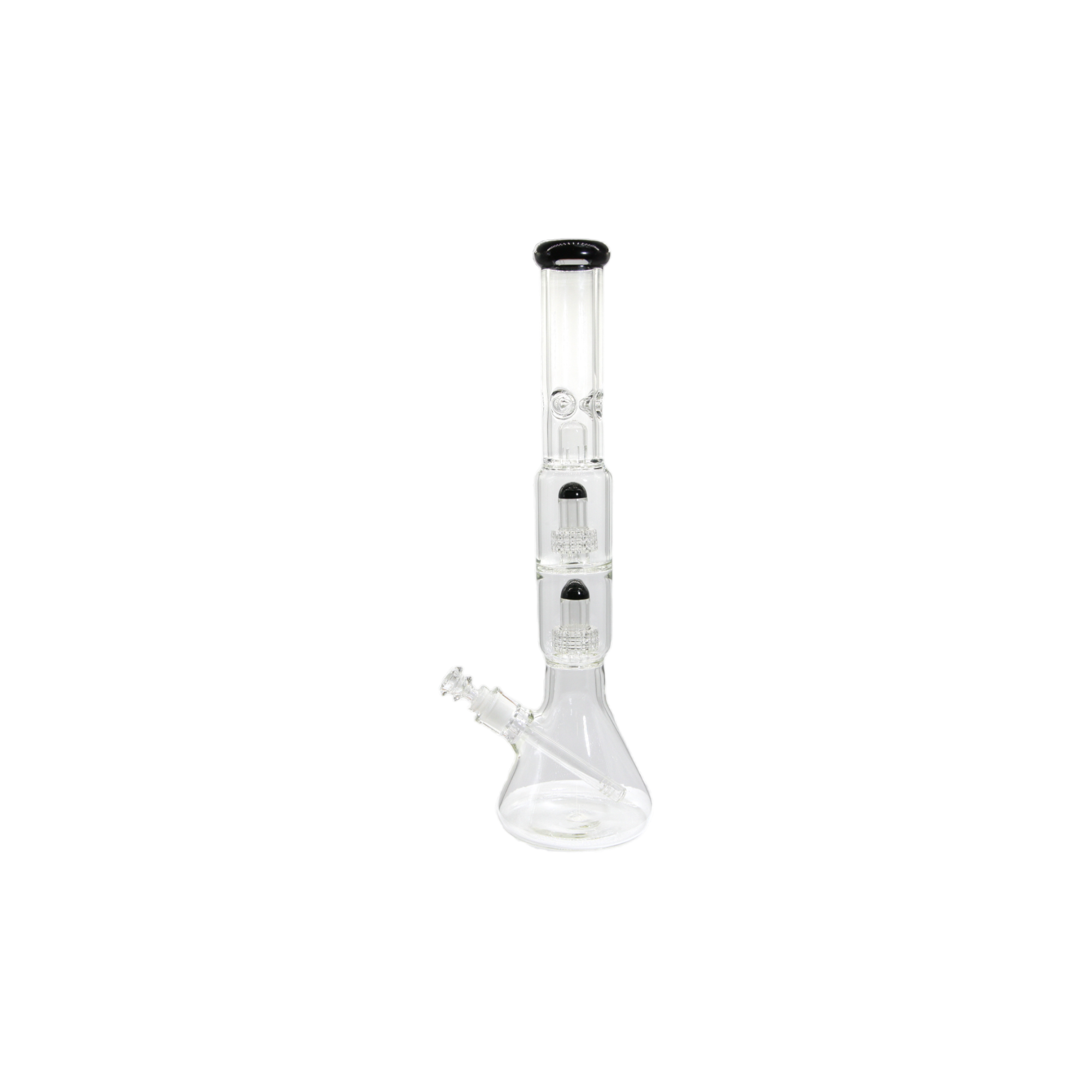 Double Matrix Beaker Bong - 18&quot;