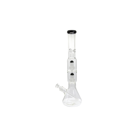 Double Matrix Beaker Bong - 18"