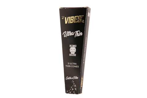 Vibes Ultra Thin Cones - King Size 3pk