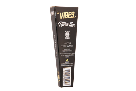 Vibes Ultra Thin Cones - King Size 3pk