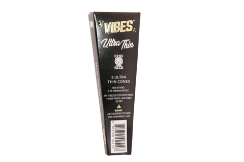 Vibes Ultra Thin Cones - King Size 3pk