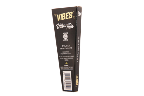 Vibes Ultra Thin Cones - King Size 3pk