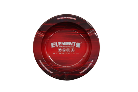 Elements Metal Ashtray with Magnet - Red