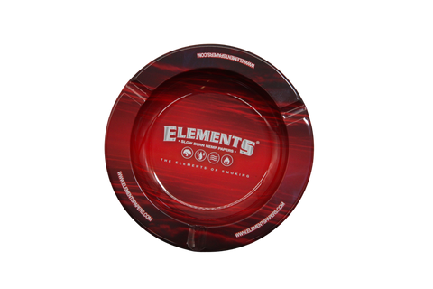 Elements Metal Ashtray with Magnet - Red