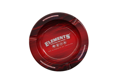 Elements Metal Ashtray with Magnet - Red